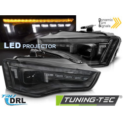 TUNING-TEC LED headlights (SEQ) for AUDI A5 11-16, black, V2