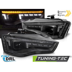 HALOGEN HEADLIGHTS LED BLACK SEQ fits AUDI A5 11-16
