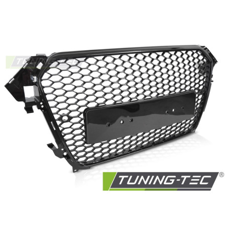 Body kit and visual accessories TUNING-TEC grille (Sport) for AUDI A4 B8 12-15 (for parking sensors), glossy black | races-shop.com