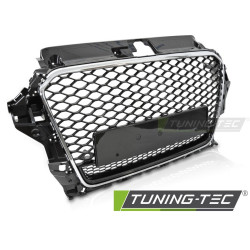 Grille Sport Style for AUDI A3 8V 12-16 (Glossy Black Chrome PDC)
