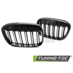 TUNING-TEC grille (Sport Double Bar) for BMW X1 F48 15-20, glossy black