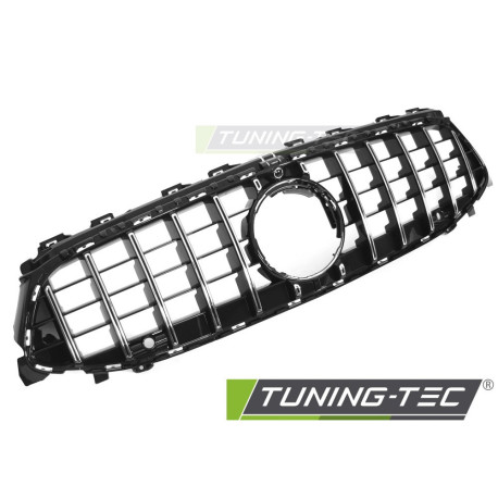 Body kit and visual accessories TUNING-TEC grille (Sport) for MERCEDES CLA W118 23-25, black chrome | races-shop.com