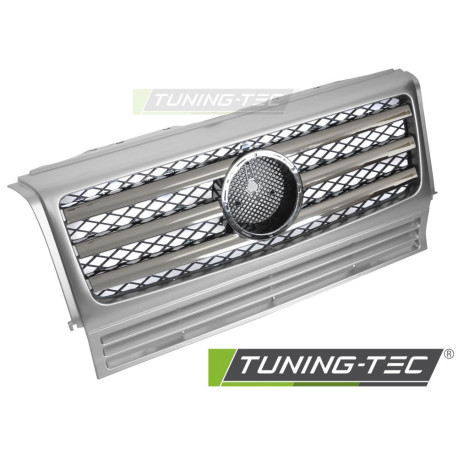 Body kit and visual accessories Grille Sport for MERCEDES W463 90-12 (Silver Chrome) | races-shop.com