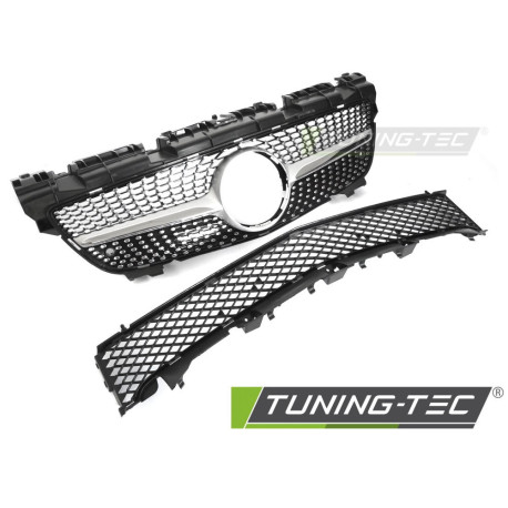 Body kit and visual accessories Grille for MERCEDES SLK R172 11-15 (Diamond Silver Chrome) | races-shop.com