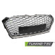 Body kit and visual accessories TUNING-TEC grille (Sport) for AUDI A5 F5 16-18 (for parking sensors), silver chrome, black | races-shop.com