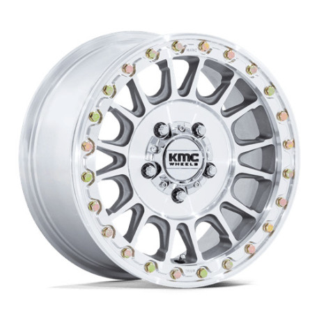 KMC aluminum wheels KMC Powersports KS239 IMPACT BEADLOCK wheel 15x10 6x139.7 100.3 ET0, Silver | races-shop.com