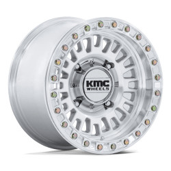 KMC Powersports KS242 AZTEC BEADLOCK wheel 15x7 4x156 115.1 ET38, Silver