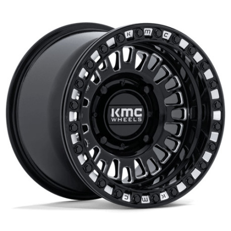 KMC aluminum wheels KMC Powersports KS242 AZTEC BEADLOCK wheel 15x8 4x137 96 ET0, Gloss black | races-shop.com