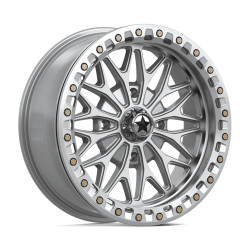 MSA Offroad Wheels MA53 BOLO BEADLOCK wheel 18x7 4x156 115.1 ET10, Gloss silver