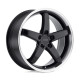 Petrol aluminum wheels Petrol P1B wheel 17x8 5x114.3 76.1 ET40, Gloss black | races-shop.com