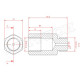 Oxygen sensors and adapters Lambda (o2) Probe spacer adapter (emulator) straight, brass, 3 mm bore | races-shop.com
