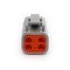 Standalone ecu, display and accessories Link Deutsch DTM4 Connector Plug Kit (Male) | races-shop.com
