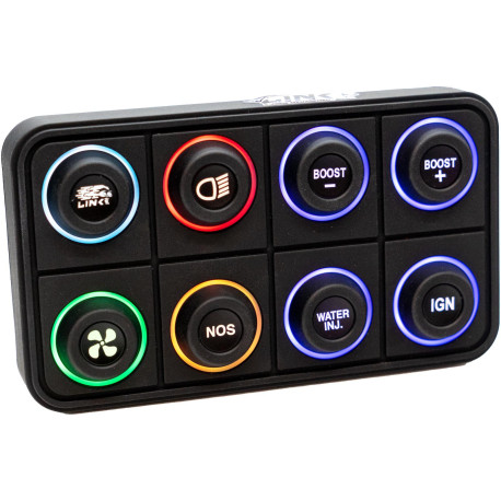 Standalone ecu, display and accessories Link CAN Keypad 8 button | races-shop.com
