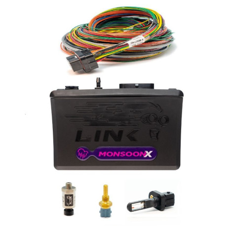 Standalone ecu, display and accessories Link G4X Monsoon Wire-In Bundle - ECU + Loom + Sensors | races-shop.com
