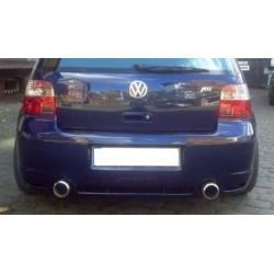 MAXTON DESIGN rear bumper for GOLF 4 R32 LOOK, fiberglass DAMAGED