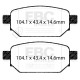 EBC brakes Rear Pads EBC Greenstuff 2000 Sport DP23081 | races-shop.com