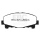 EBC brakes Brake Pads EBC Redstuff Ceramic DP31999C | races-shop.com