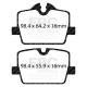 EBC brakes Rear Pads EBC Redstuff Ceramic DP32405C | races-shop.com