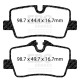 EBC brakes Rear Pads EBC Redstuff Ceramic DP32414C | races-shop.com