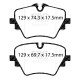 EBC brakes Front Pads EBC Redstuff Ceramic DP32501C | races-shop.com