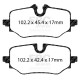 EBC brakes Rear Pads EBC Redstuff Ceramic DP32507C | races-shop.com