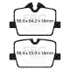 EBC brakes Rear Pads EBC Yellowstuff Street + Track DP42405R | races-shop.com