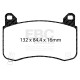 EBC brakes Front Pads EBC Yellowstuff Street + Track DP42418R | races-shop.com