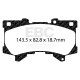 EBC brakes Front Pads EBC Yellowstuff Street + Track DP42460R | races-shop.com