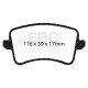 EBC brakes Rear Pads EBC Bluestuff NDX Trackday + Race DP51988NDX | races-shop.com