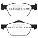 EBC brakes Brake Pads EBC Bluestuff NDX Trackday + Race DP52154NDX | races-shop.com