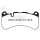 EBC brakes Front Pads EBC Bluestuff NDX Trackday + Race DP52355NDX | races-shop.com