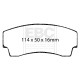 EBC brakes Front/Rear Pads EBC Racing RP-X DP8008RPX | races-shop.com