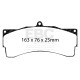 EBC brakes Front/Rear Pads EBC Racing RP-1 DP8033RP1 | races-shop.com