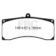 EBC brakes Brake Pads EBC Racing SR21 Sintered DP8084.25SR21 | races-shop.com