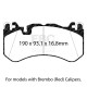 EBC brakes Front Pads EBC Racing RP-X DP81939RPX | races-shop.com