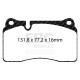 EBC brakes Front Pads EBC Racing SR11 Sintered DP82070.16SR11 | races-shop.com