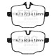 EBC brakes Rear Pads EBC Racing RP-X DP82089RPX | races-shop.com