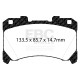 EBC brakes Front Pads EBC Racing RP-X DP82430RPX | races-shop.com