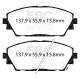 EBC brakes Front Pads EBC Ultimax OEM Replacement DPX2416 | races-shop.com