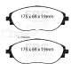 EBC brakes Front + Rear kit EBC P2DK031RP1 - Discs Swept Groove + brake pads Racing RP-1 | races-shop.com