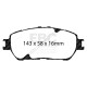 EBC brakes Front kit EBC PD01KF1654 - Discs Premium OE + brake pads Greenstuff | races-shop.com