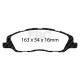 EBC brakes Front kit EBC PD01KF1663 - Discs Premium OE + brake pads Greenstuff | races-shop.com