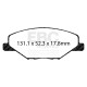 EBC brakes Front kit EBC PD01KF1704 - Discs Premium OE + brake pads Greenstuff | races-shop.com