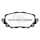 EBC brakes Front kit EBC PD01KF1725 - Discs Premium OE + brake pads Greenstuff | races-shop.com