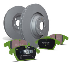 Front kit EBC PD01KF1760 - Discs Premium OE + brake pads Greenstuff
