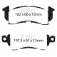 EBC brakes Front kit EBC PD02KF524 - Discs Premium OE + brake pads Redstuff Ceramic | races-shop.com