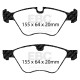 EBC brakes Front kit EBC PD02KF552 - Discs Premium OE + brake pads Redstuff Ceramic | races-shop.com