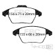 EBC brakes Front kit EBC PD02KF555 - Discs Premium OE + brake pads Redstuff Ceramic | races-shop.com