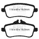 EBC brakes Rear kit EBC PD02KR488 - Discs Premium OE + brake pads Redstuff Ceramic | races-shop.com