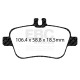 EBC brakes Rear kit EBC PD02KR491 - Discs Premium OE + brake pads Redstuff Ceramic | races-shop.com